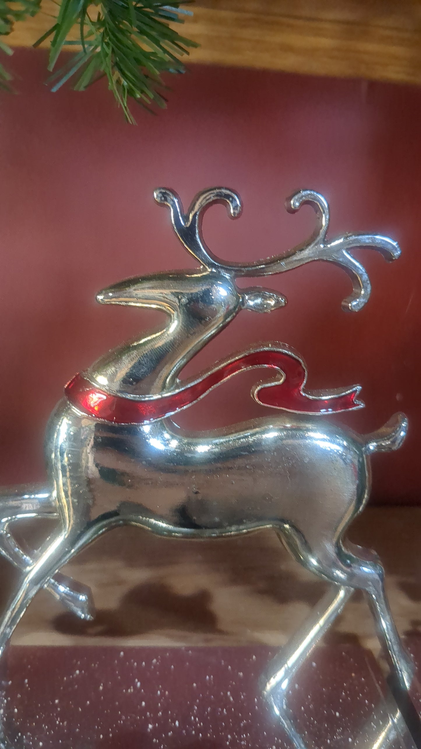 Stocking holder metal reindeer