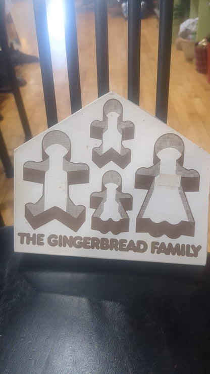 Vintage gingerbread family cookie cutters set of four. Alfredo E. knobler & Co., Inc